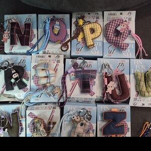 Colorful Alphabet Keychain Set for Kids